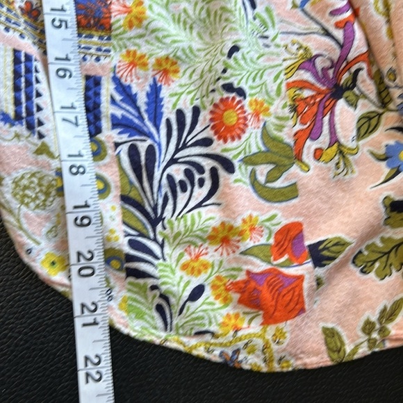 Maeve by Anthropologie Boswell Patchwork Blouse Paisley Pink Sz 0 - Picture 14 of 14